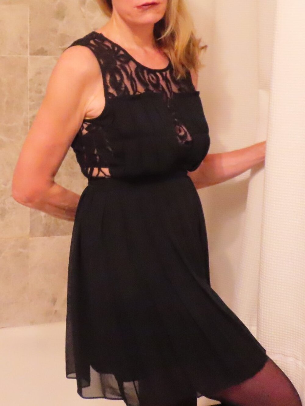 BCBGeneration Black Sexy Evening Dress, size 4.